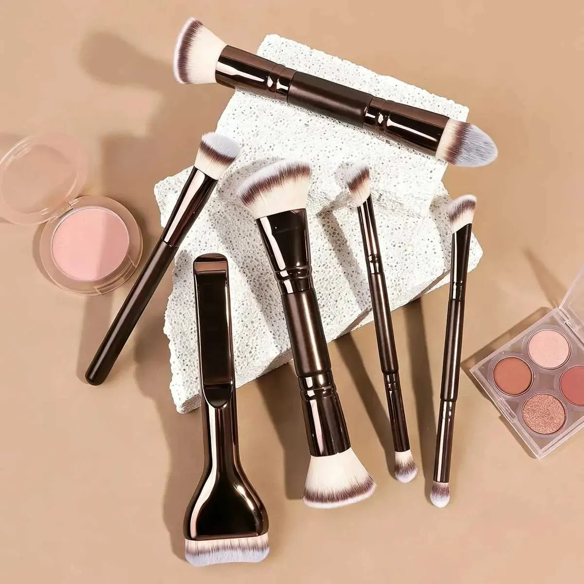 Professional Aluminum Makeup Brush Set Includes Soft High-Quality Synthetic Hair Makeup Brushes Foundation Brush Powder Brush — image 4