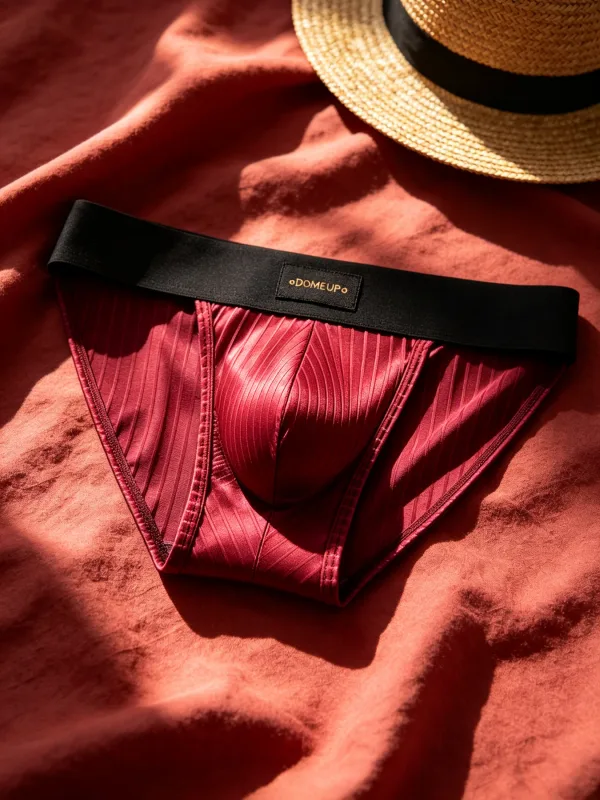 Cuecas masculinas listradas brilhantes triangulares, cuecas frontais com protuberância, sexy, cintura baixa, slim fit, cuecas diárias masculinas dp915 — image 19