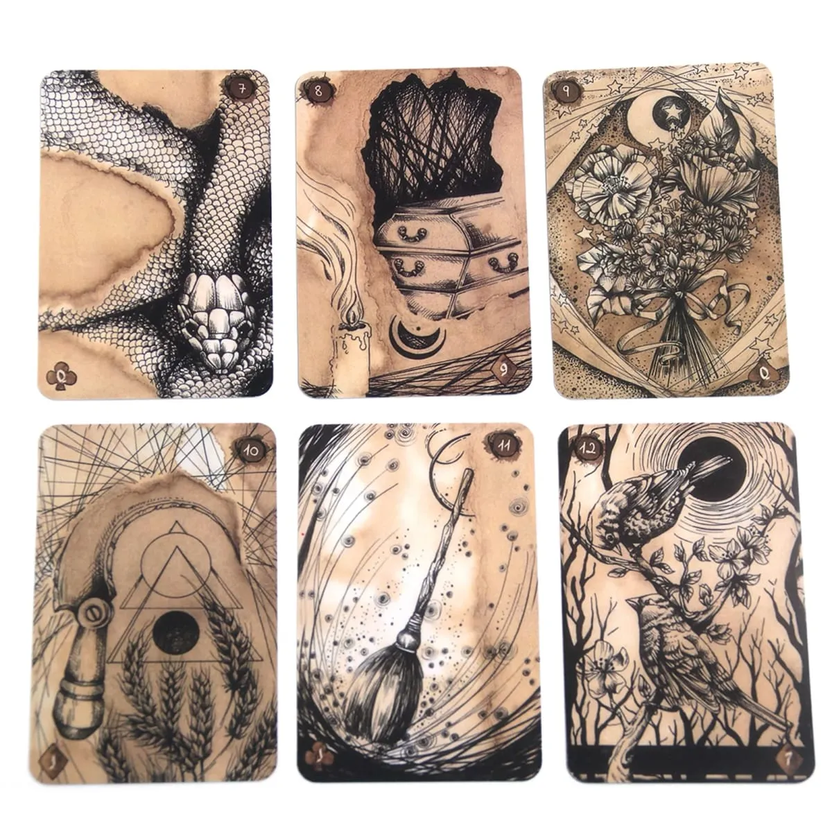 Lenormand Reflet De Lune Carte Lenormand Tarocchi Mazzo Giochi di carte Oracle per divertimento per adulti Giochi per adulti Articoli per feste Regalo