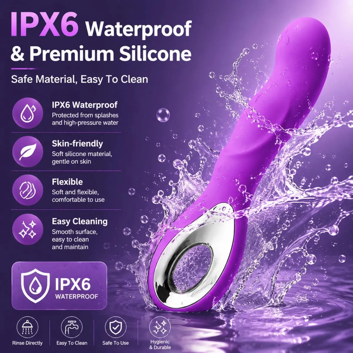 10 velocidades g ponto vibrador av varinha mágica massageador vibradores vibradores duplo clitóris estimulador vaginal massageador brinquedos sexuais para mulher 18 + — image 5