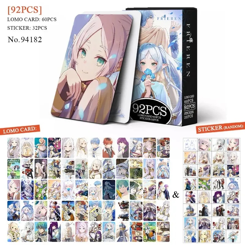 Tarjeta postal de Anime Attack on Titan Lomo, juguete Haikyuu boticario diarios Honkai Star Rail, tarjetas de colección con pegatinas de regalo — image 28
