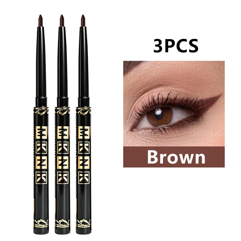 Black Brown Eyeliner Pencils Waterproof Sweatproof & Smudge-Proof with Easy Twist Application Eye Liner Pen for Bold Eye Makeup — image 12