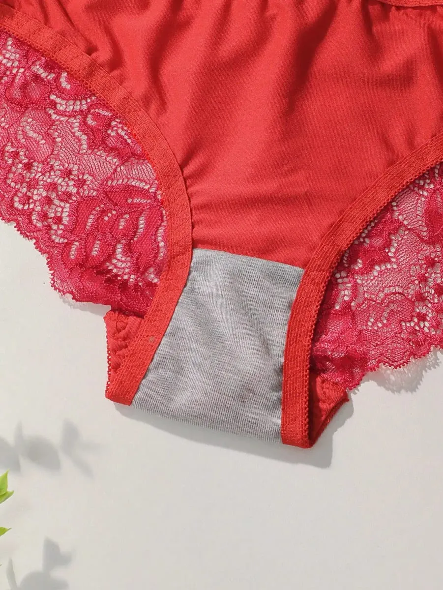 Conjunto de lingerie sexy de renda vermelha para reunião feminina push up roupa interior para mulher conjunto de roupa interior flor a2155 — image 5
