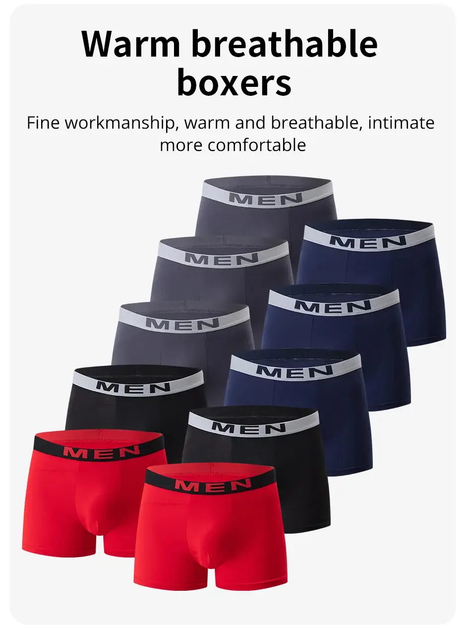 4/5/10 pçs moda masculina impresso multi-cor combinação roupa interior shorts juventude casual esportes roupa interior boxer shorts casa pan — image 1