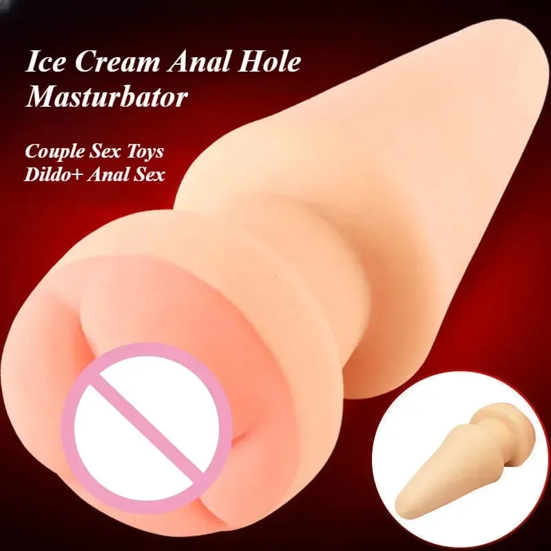 Sorvete anal vibrador butt plug oco vagina masturbador massagem ânus dilatador estimular brinquedo sexual para mulheres homens adultos jogos eróticos — image 5