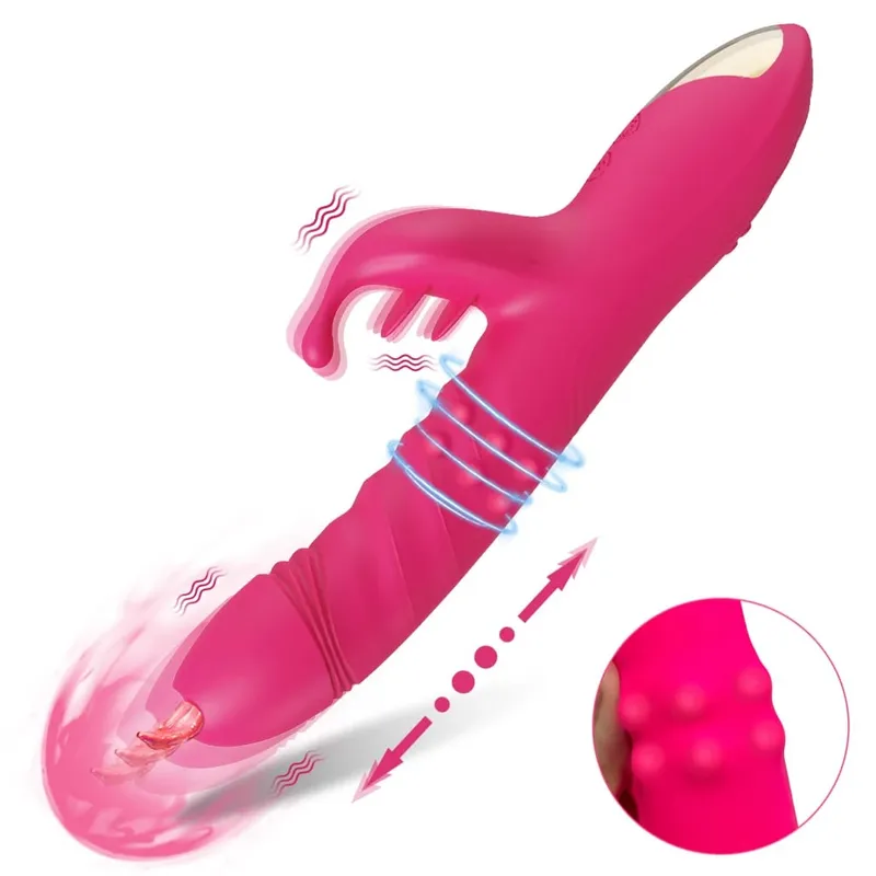 Mabilis na Orgasm Vibrator Dildo Para sa mga Babae Pagdila Heating Vibrator Klitoris G-Spot Stimulator Vibro Babae Clit Sucker Pang-adultong Sex Toy — image 10