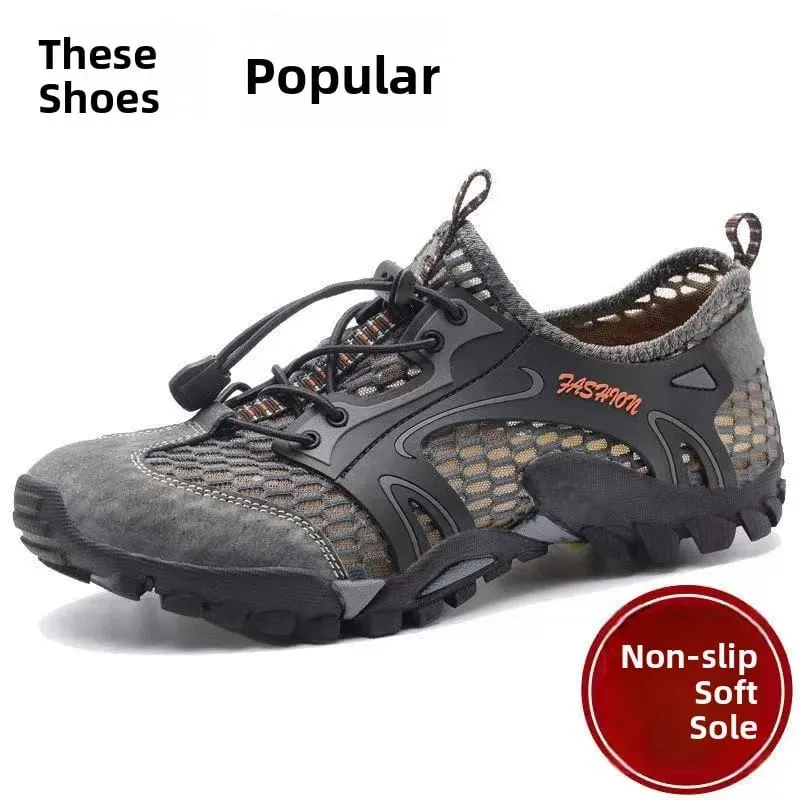 New 2026 Men's Summer Quick Dry Wading Shoes Two Way Casual Water Shoes Breathable Mesh Shoes for Outdoor And Leisure Activities — image 2