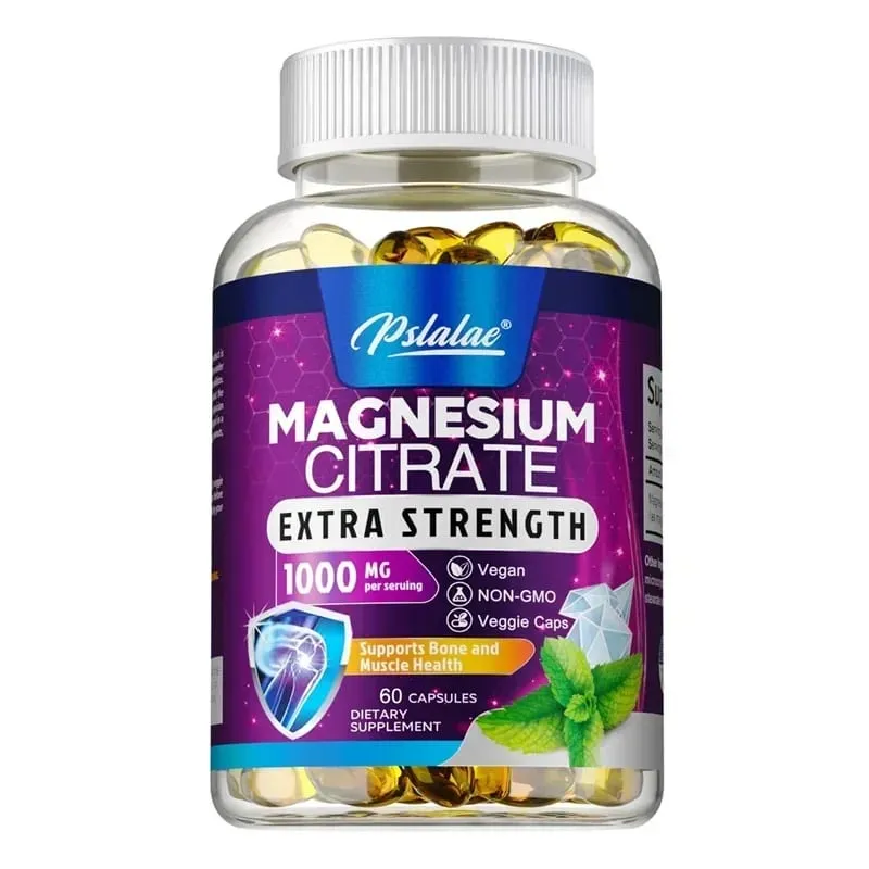 Magnesium Citrate 1000 Mg - Supplement for Stress Relaxation Bone Sleep Heart Health Nerve Muscle & Metabolism — image 10
