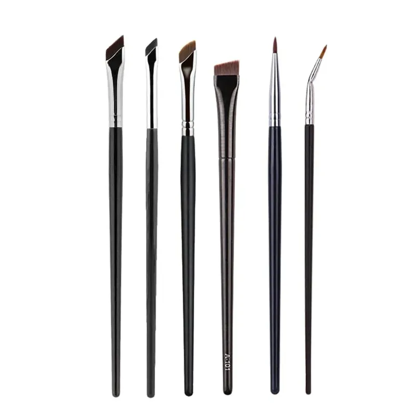 Ensemble de pinceaux de maquillage pour Eyeliner en Gel fin, ensemble de pinceaux pour Eyeliner à dessus plat, correcteur, outil de maquillage détaillé, 5/6 pièces — image 8