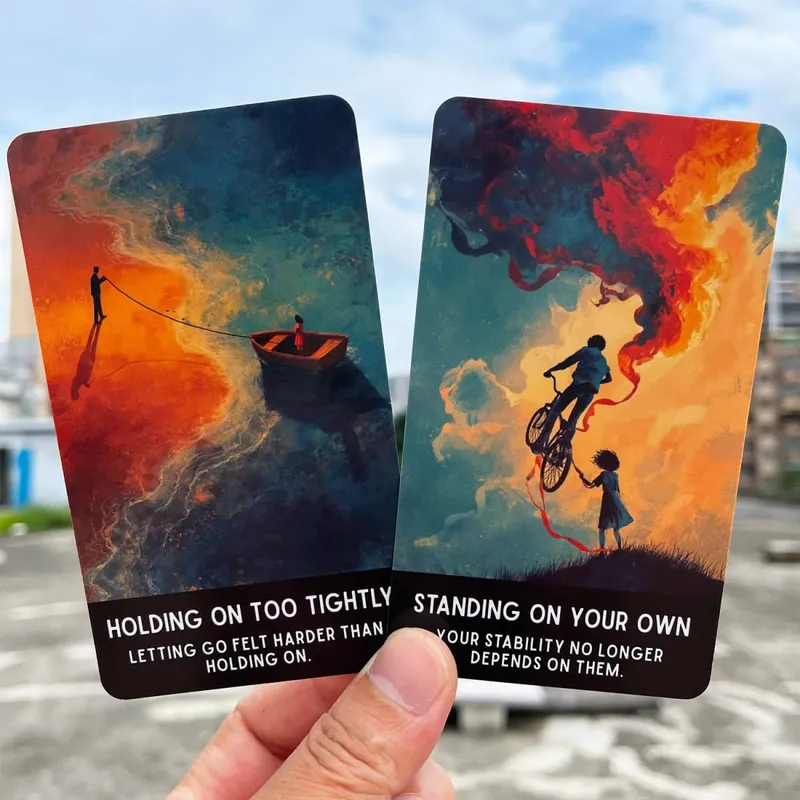 54 Relationship Truth Oracle Cards 13x8 Cm Reveals Communication Patterns Card Game for Personal Growth Insightful Deck — image 6