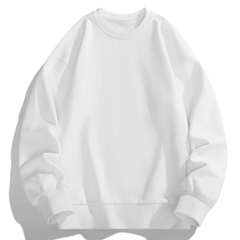 Moletom masculino 2026 primavera outono fino manga longa hoodies sólido pulôver casual esportes de fitness roupas masculinas streetwear topo — image 2