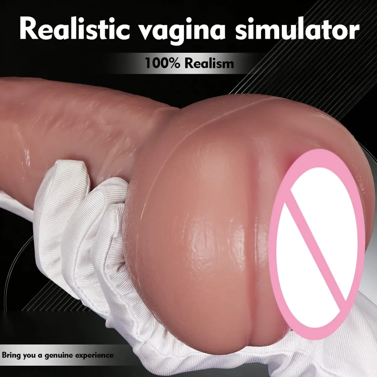 Bagong Makatotohanang Dildo Penis Pussy Extender Penis Sleeve Anal Vagina Stimulator para sa Mga Lalaki Lalaki Masturbesyon Sex Toys para sa Mag-asawang Bakla — image 2