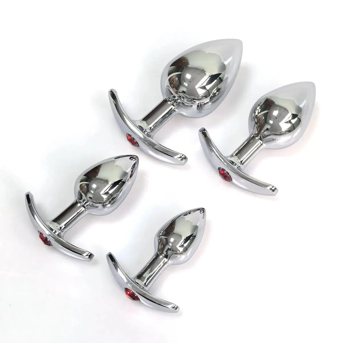 4 Size Metal Anal Plug Anchor Base Fit the Hip Design Tail Female/Male Dildos Couples Adults Game Adult Toys Sex Toys — image 4