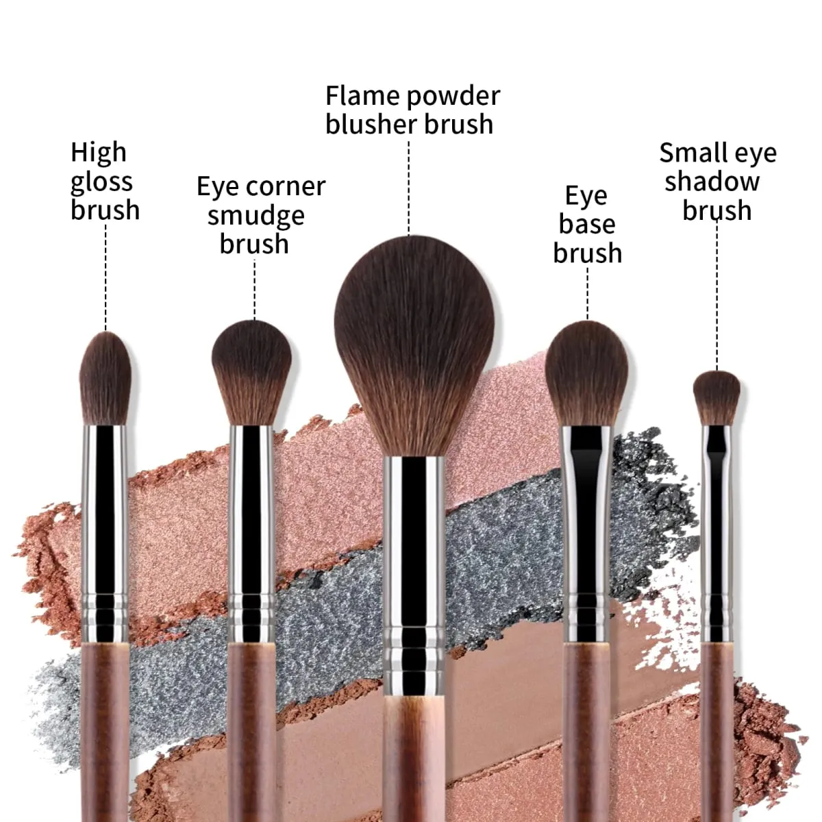 5pcs Natural Makeup Brushes Set Eyeshadow Make Up Brush Kit for Blending maquillage makeup brush