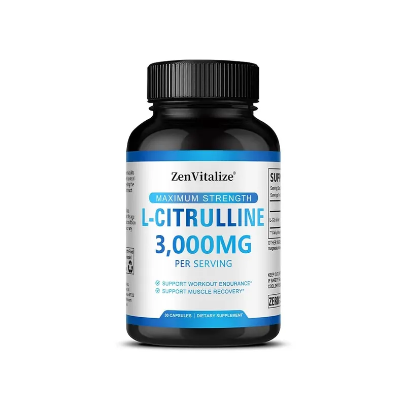 L Citrulline 3000mg Supplement Capsules for Men & Women - Muscle Recovery & Workout Endurance - Vegan Non-GMO