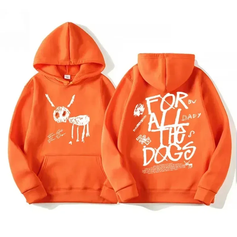 Men Women Fashion Hip Hop Pullovers Sweatshirt Vintage Streetwear Hoodie Rapper Drake New Album for All The Dogs Graphic Hoodies — image 16