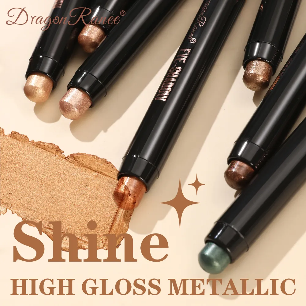 Double Head Pearlescent Eyeshadow Pencil Waterproof Glitter Metallic Blue Green Eye Shadow Makeup Pigment White Eyes Highlighter — image 2
