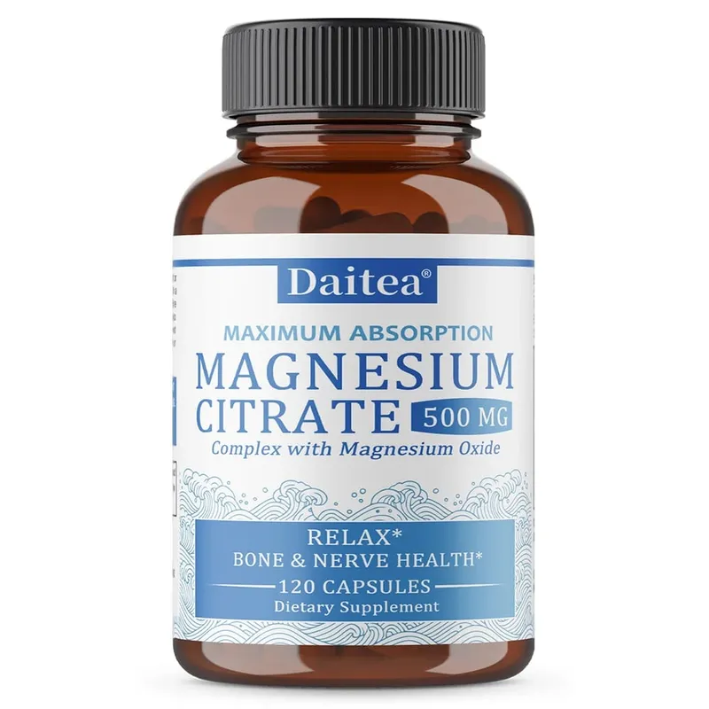 Complexo de citrato de magnésio 500 MG para relaxamento calmo e suporte à saúde da digestão - suplemento de magnésio de alta absorção — image 9