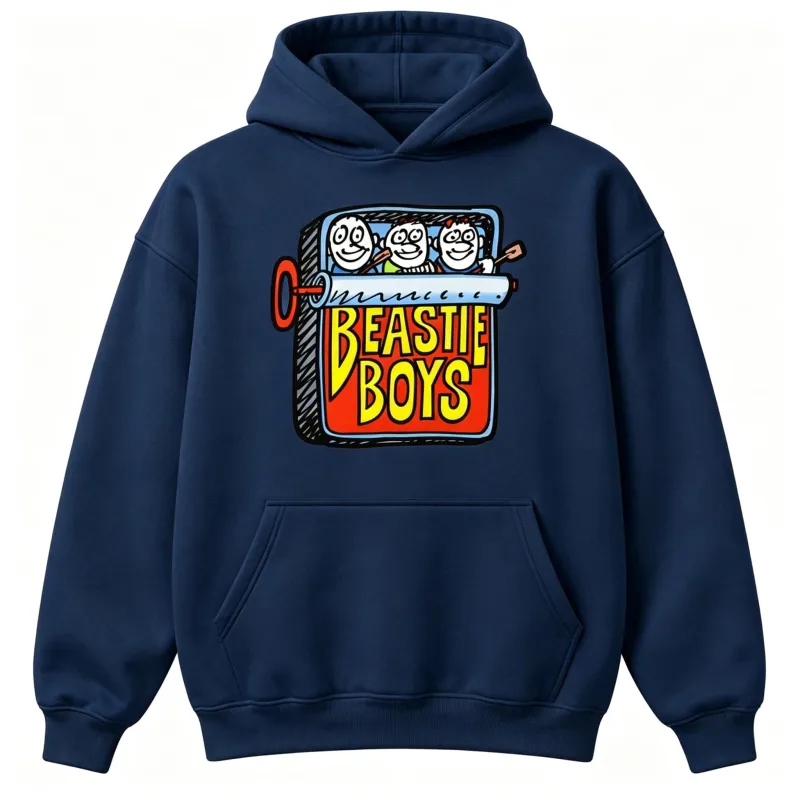 Beastie Boys Hip Hop Musik Vintage Design Luvtröja herr Höst Vinter Casual Damtröja med luva Unisex bomullsrock Topp — image 5