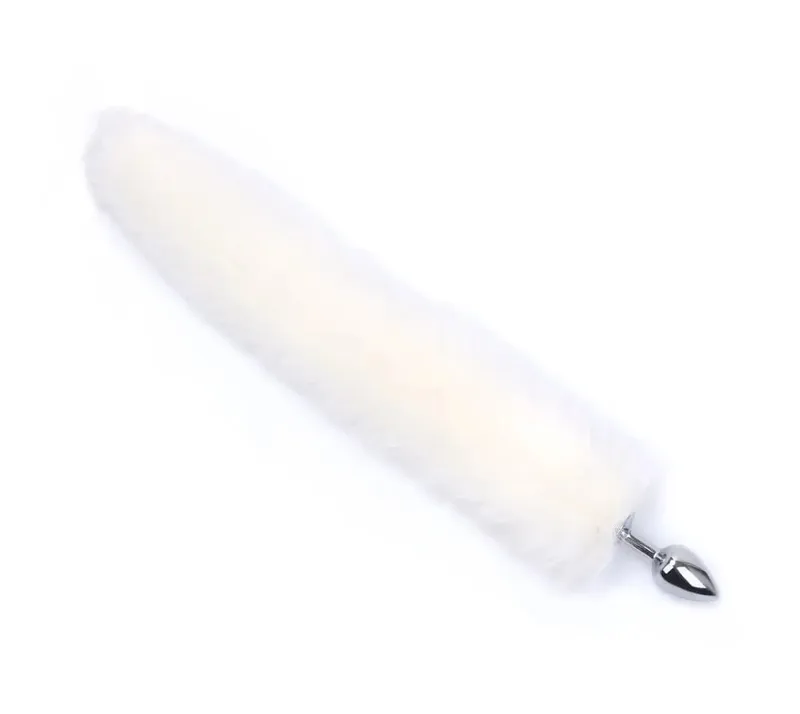 Plush Rabbit Tail Fox Tail Anal Plug Metal Butt Plug Prostate Massager BDSM Cosplay Erotic Sex Toy for Women Adults Sex Toy Gift — image 14