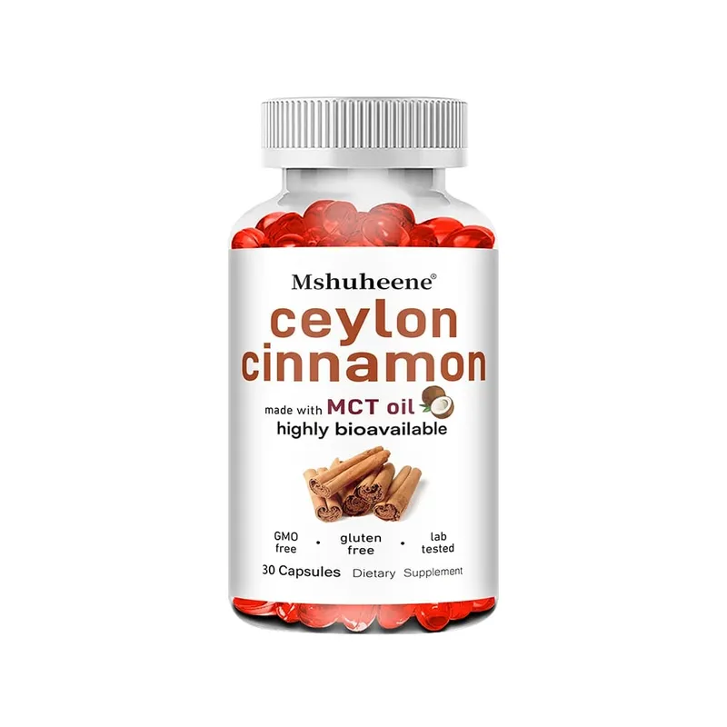 Cápsulas orgânicas de canela do Ceilão 600mg de alta potência suporta antioxidante energia imunológica coração articulação osso e saúde digestiva