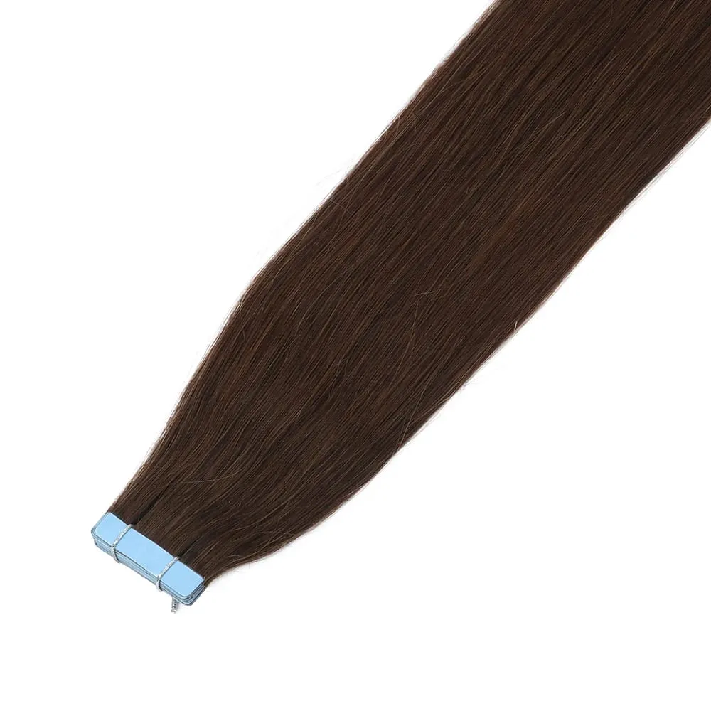 Tape in Hair Extensions Human Hair Blonde Seamless Tape Hair Extensions 4x0.8cm Skin Weft PU Tape On Hair 20PCS 12"-22"