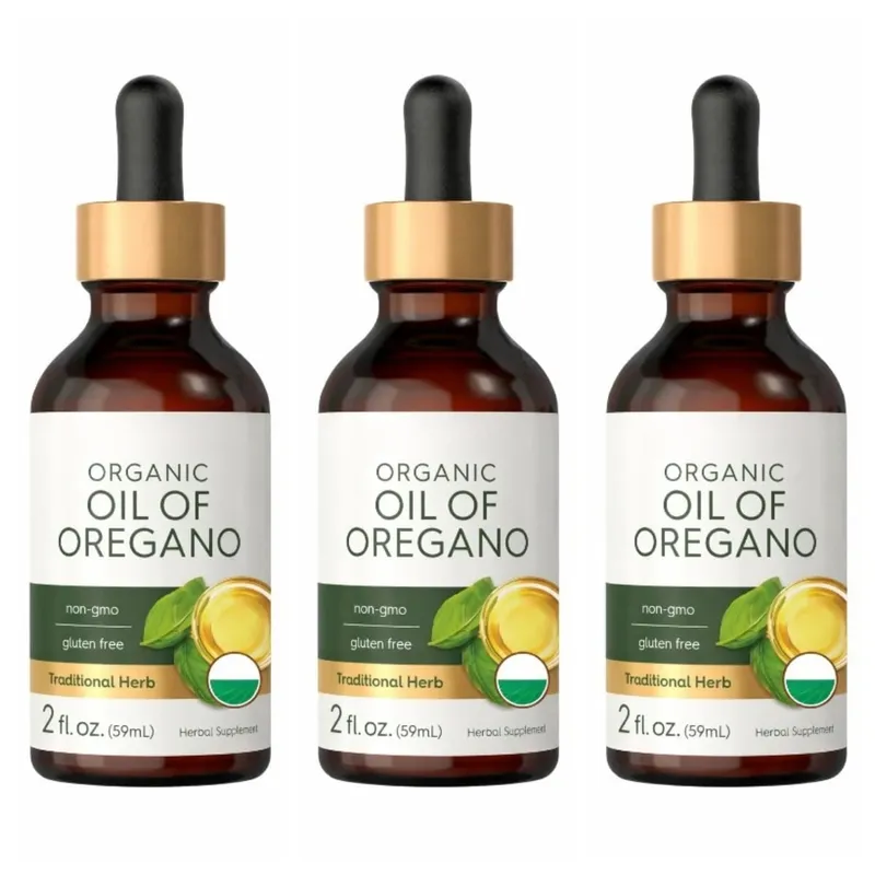 Óleo orgânico de orégano líquido gotas vegan suplemento de ervas saúde não-gmo sem glúten suporte nutricional diário 60ml por garrafa — image 8