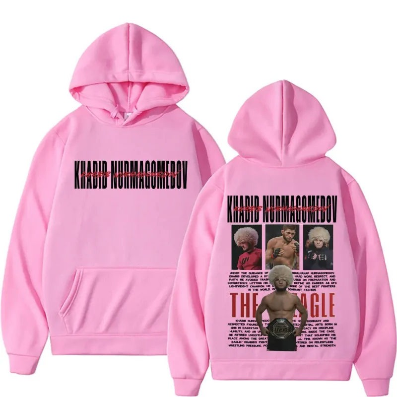 Khabib Nurmagomedov A ÁGUIA Merch Moletom Roupas Masculinas Harajuku Clássico Oversized Hoodies Lã de Alta Qualidade Aconchegante Moletom Com Capuz — image 12