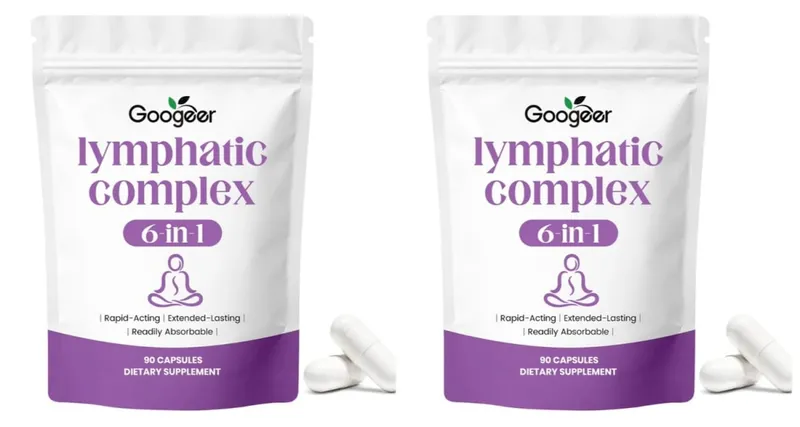 Googeer Lymphatic Complex 6-in-1 Capsules with Lymphatic Circulation and Drainage Support Magnesium Zinc Minerals 90 Capsules — image 8