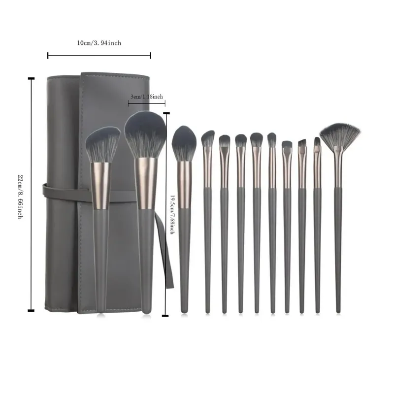 1-14pcs Makeup Brushes Tools Set Make Up Brush Tools Kits for Eyeshadow Eyeliner Cosmetics Brushes Maquiagem Soft Skin-Friendly — image 13