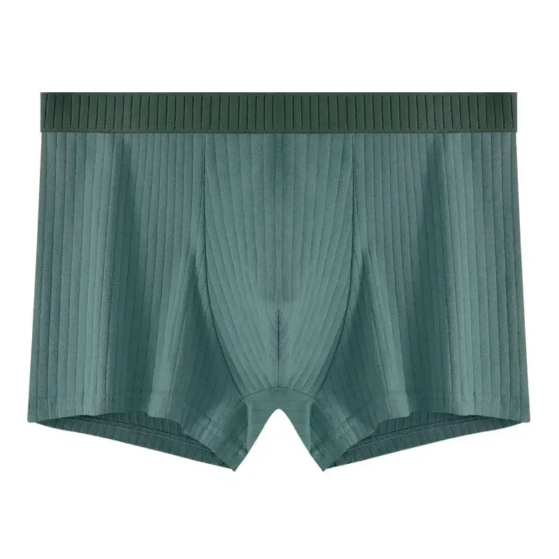 7 pçs/lote roupa interior de algodão masculino boxer shorts puro algodão respirável meados de cintura alta elasticidade sexy macio shorts masculinos L-4XL — image 16