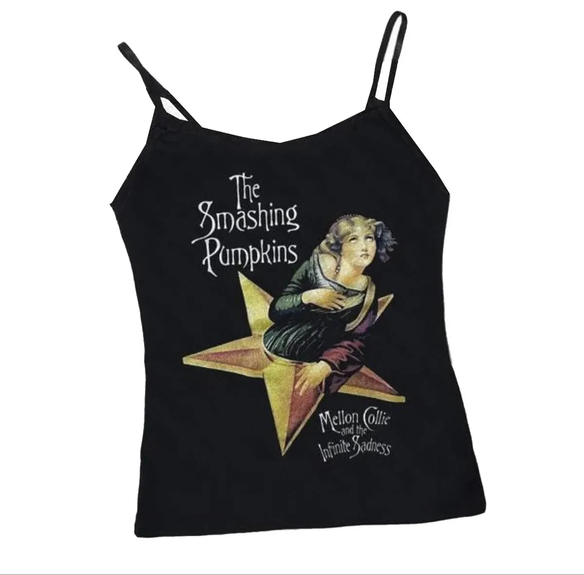 Women Gothic Spider Web Print Cami Tank Top Sleeveless Spaghetti Strap Y2K Slim Cropped Camisole Dark Punk Streetwear Tops — image 15