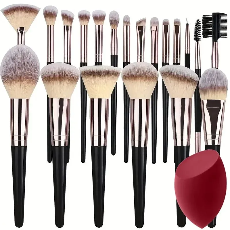 Professional 3-20PCS Makeup Brushes Set Soft Fluffy Foundation Eyeshadow Concealer Blending Kabuki Women Beauty Tool — image 8