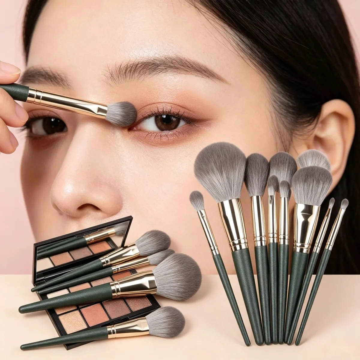 14‑Piece Makeup Brush Kit Professional Cosmetic Brushes Set for Eyeshadow Concealer Blush Multipurpose Beauty Tools — image 1
