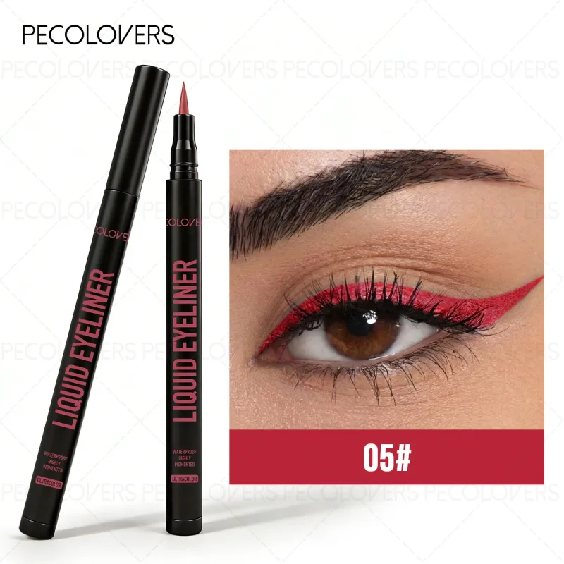 1 Pc Smooth Glide Liquid Eyeliner Pen - Waterproof Long-lasting Ultra-Fine Tip Water Eye Liner Pen Precision Slide Smudge-Proof — image 12