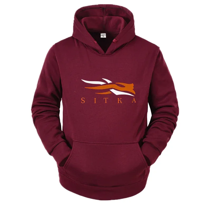 2026 Bagong SITKA Letter Printed Fashion Men's Street Harajuku Y2K Autumn/Winter Hoodie Hip Hop Warm Sports and Leisure Clothing — image 11