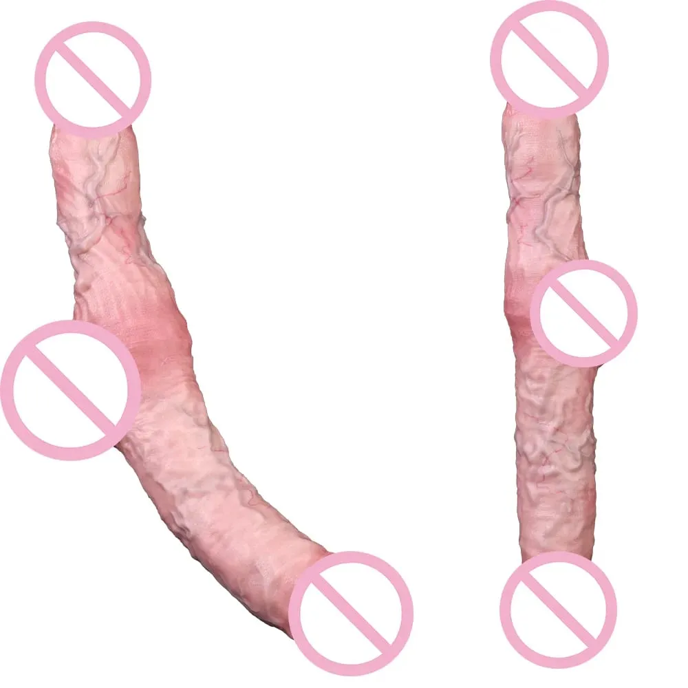 Silicone Dildos Double Ended Dildo Soft Buttplug Adult Intimate Toy Reusable Couple Game Play Anal Plug Anus Dilator — image 1