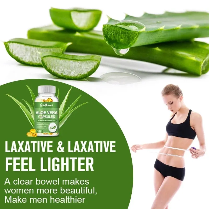 Aloe Vera Extract Capsules - Colon Cleansing Supports Digestive and Immune Health Balances Stomach Acid Antioxidant Non-GMO — image 5