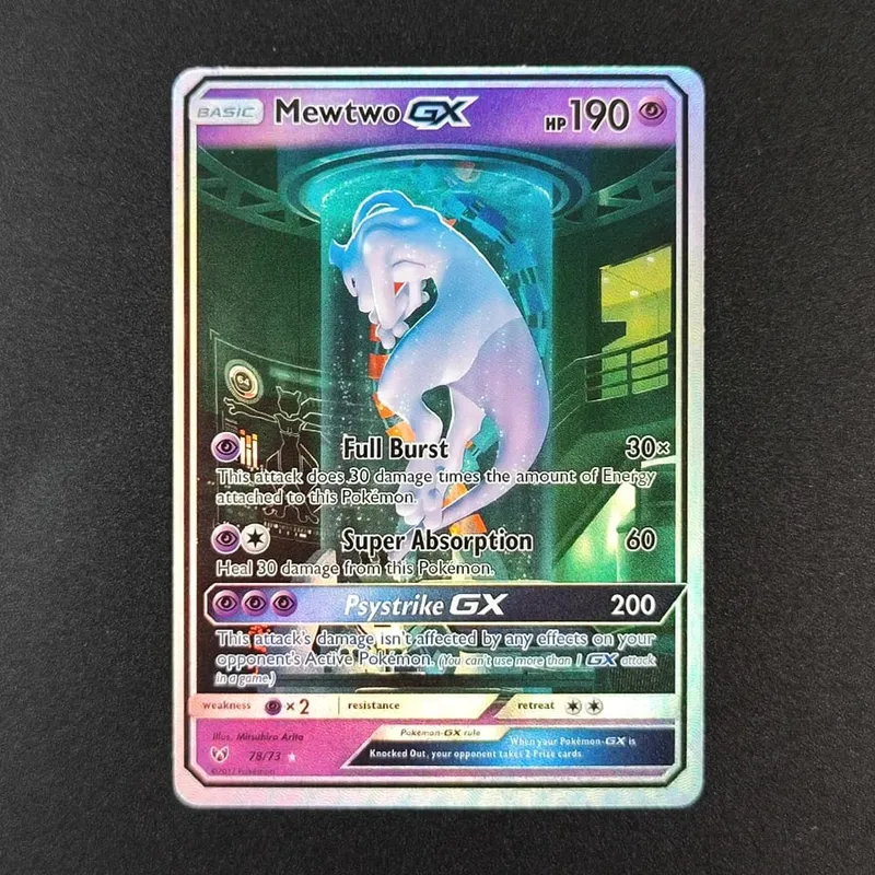 Proxy PKM Card English Rocket Mewtwo MEW GX EX Vmax TCG Collection Trading Card Game — image 11