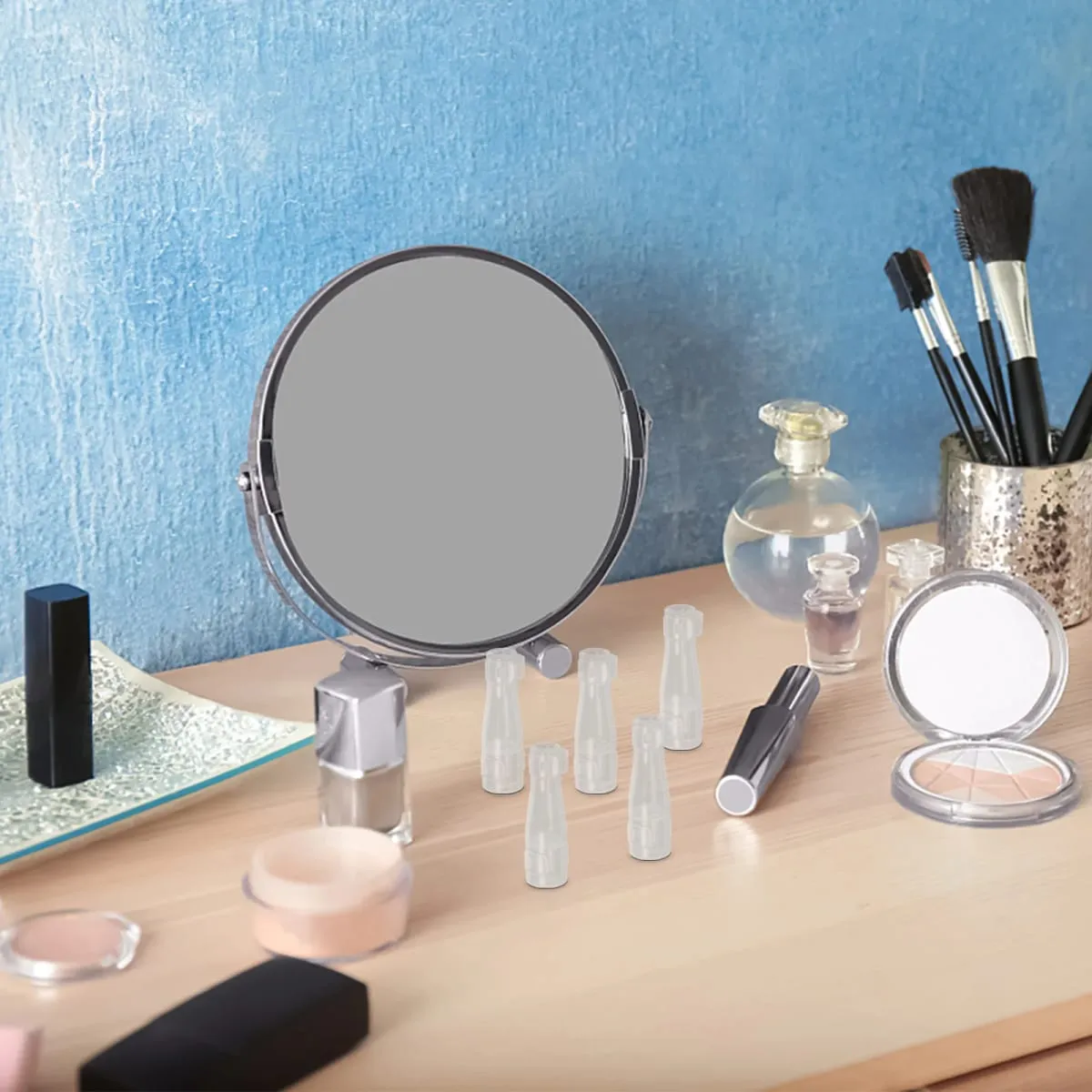 10Pcs Clear Plastic Makeup Brush Guards Dust Covers for Round Brushes Tool Protection and Organization