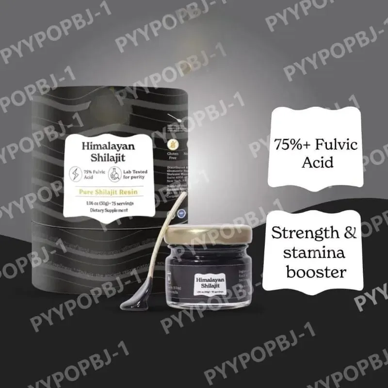 Résine Shilajit de l'Himalaya Acide fulvique naturel biologique certifié ISO 1,06 OZ 75 portions 85+ oligo-éléments pour hommes et femmes — image 4