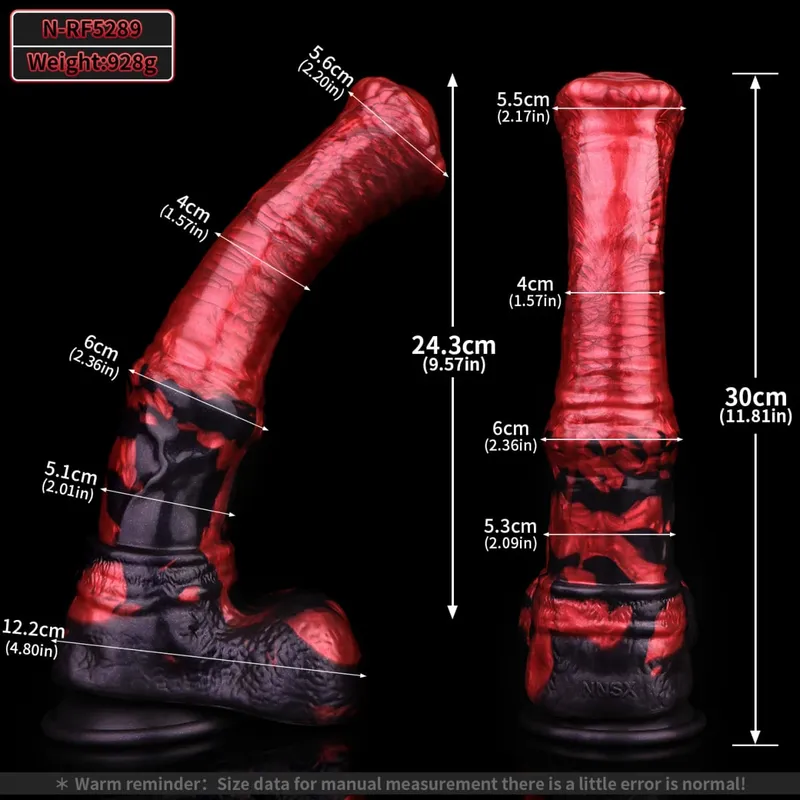 Silicone Horse Dildo Long Penis Anal Plug Napakalaking Knot G-spot Vaginal Stimulator na may Suction Cup Adult Sex Toy para sa Babae Mga Lalaki — image 15
