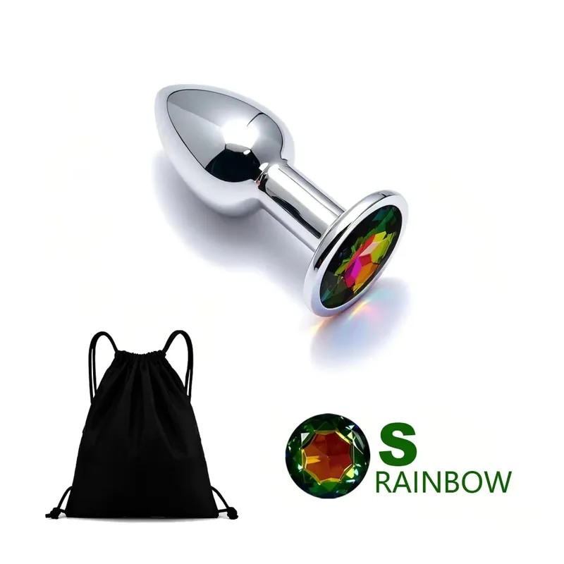 5 Size Metal Anal Plug Butt Plug Sex Toy Butt Toy for Women Men Couples Adult Game Masturbator Anal Diamond Sex Toys — image 8