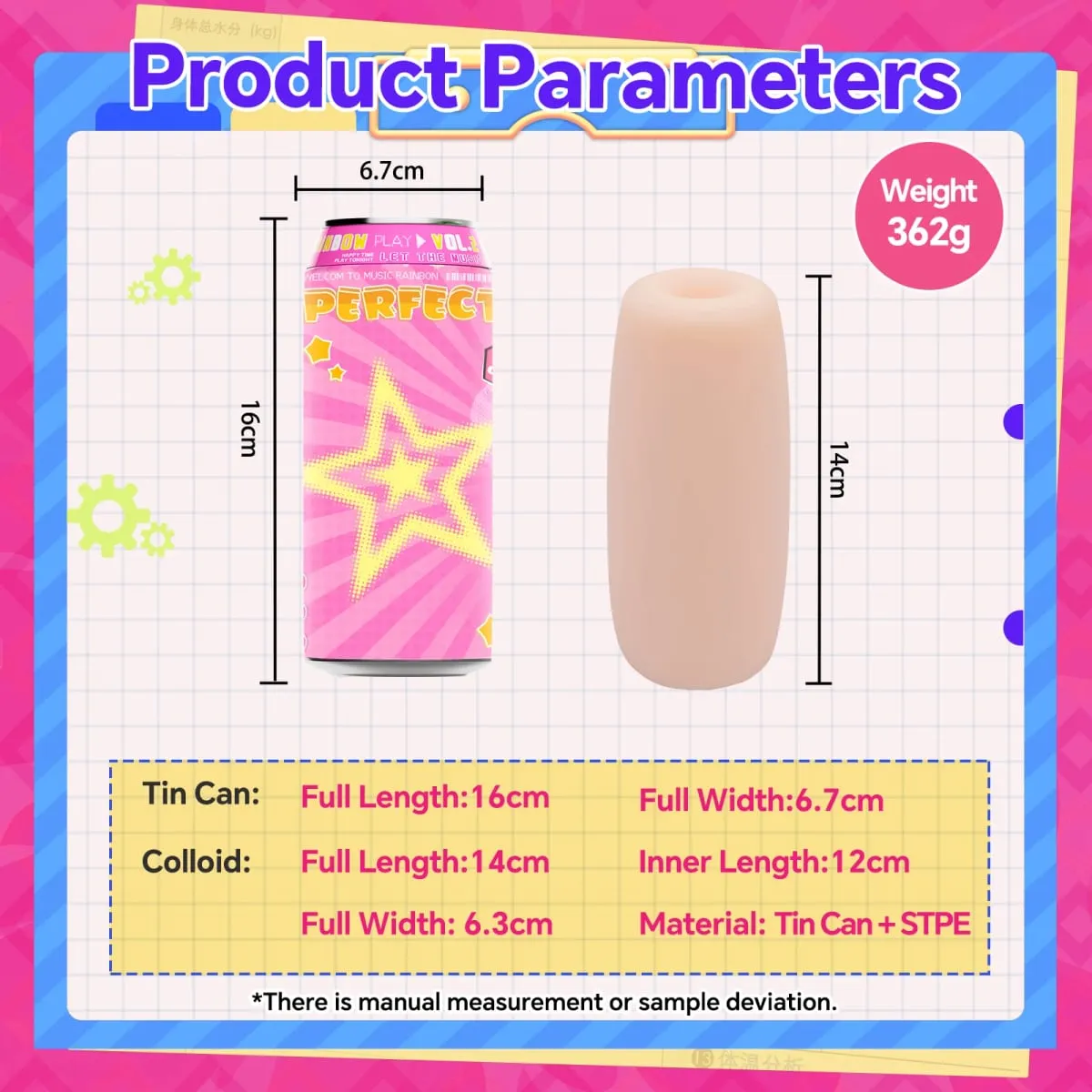 YUU 7PCS Hidden Canned Male Masturbators Blowjob Soft Sex Toys Pocket Pussy Portable Masturbation Tool Anime Onahole for Men 18+ — image 4