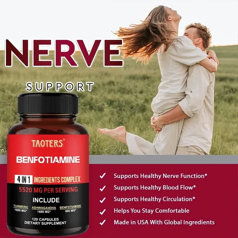 600 Mg Benfotiamine Capsules - Tumutulong sa Pagpapanatili ng Malusog na Metabolismo ng Glucose at Sinusuportahan ang Mga Supplement sa Kalusugan ng Nervous System — image 6