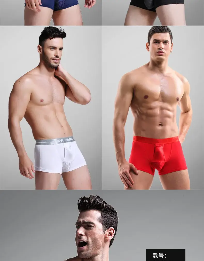 L-5XL Malaking Sukat ng Lalaki Varicocele Underwear Scrotal Testicle Support Dual Pouch Boxer Spermatic Cord Bullet Separation Underpant — image 4