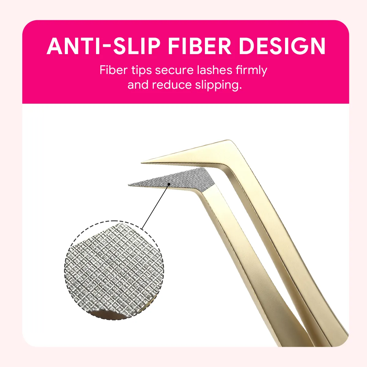 Precision Lash Applicator Tweezers for Eyelash Extension Cluster Lashes False Eyelash Stainless Steel Salon Makeup Tool — image 2