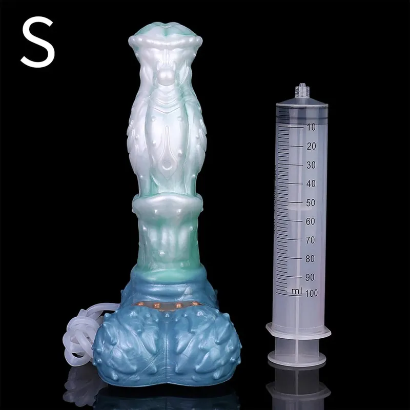 Large Squirting Horse Dildo Silicone Anal Plug Female Masturbator Prostate Massager Long Penis Adult Sex Toys for Women Men — image 15