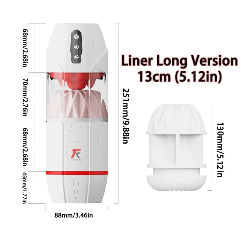 Mga Awtomatikong Lalaking Masturbator-na may 10 Pagsipsip at Pagdila ng Dila at Pag-vibrate na Mode ng Blowjob Masturbation Cup Mga Sex Toy para sa Mga Lalaking Coupe — image 8