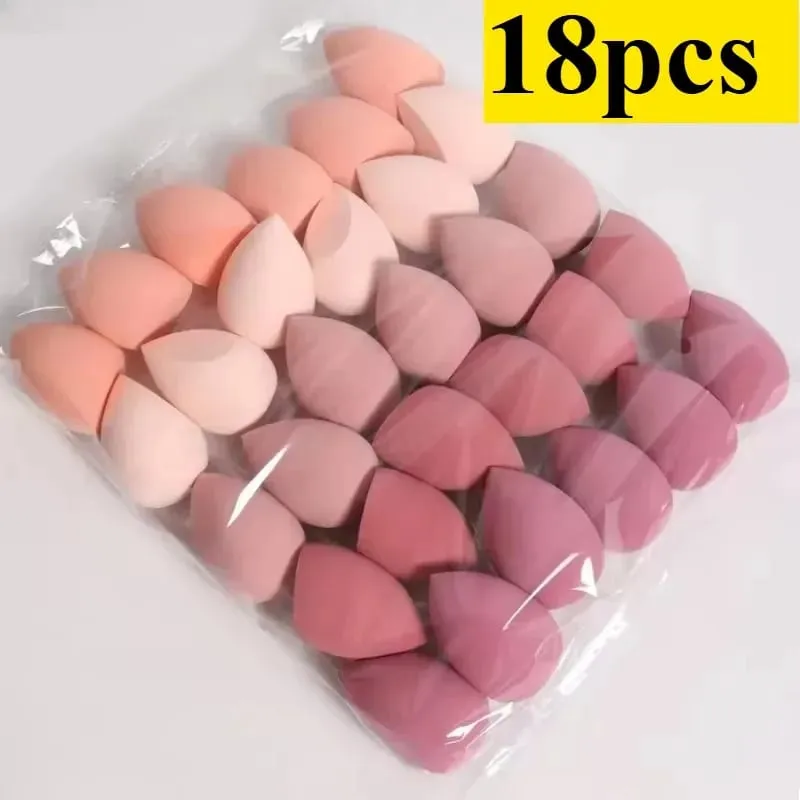 4/7/18 Piece Makeup Sponge Set Suitable for Liquid BB Cream Powder Application Makeup Egg Dry Wet Dual-Use Powder Puff Girl — image 1